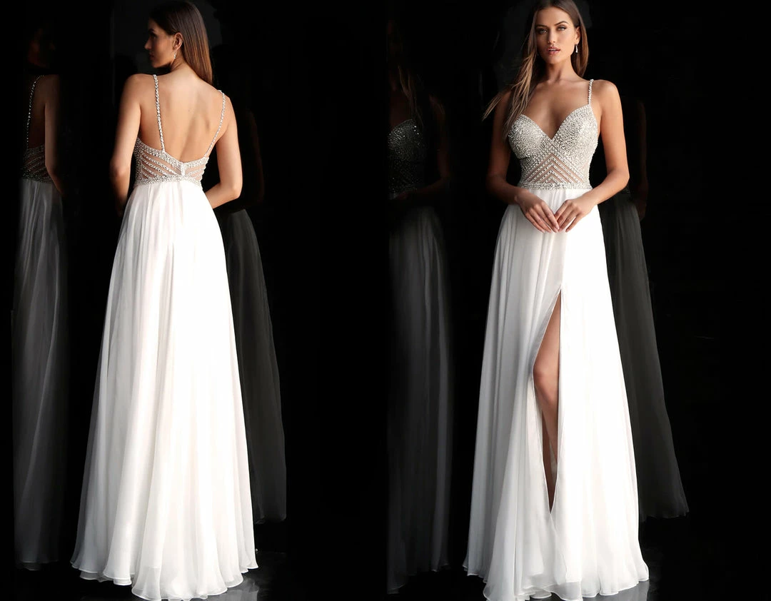 Long Sleeve Dresses Jovani 66925 Embellished V Neck Prom Dress Pageant Gown High Slit Evening Gown 7 Long Sleeve Dresses Jovani 66925 Embellished V Neck Prom Dress Pageant Gown High Slit Evening Gown