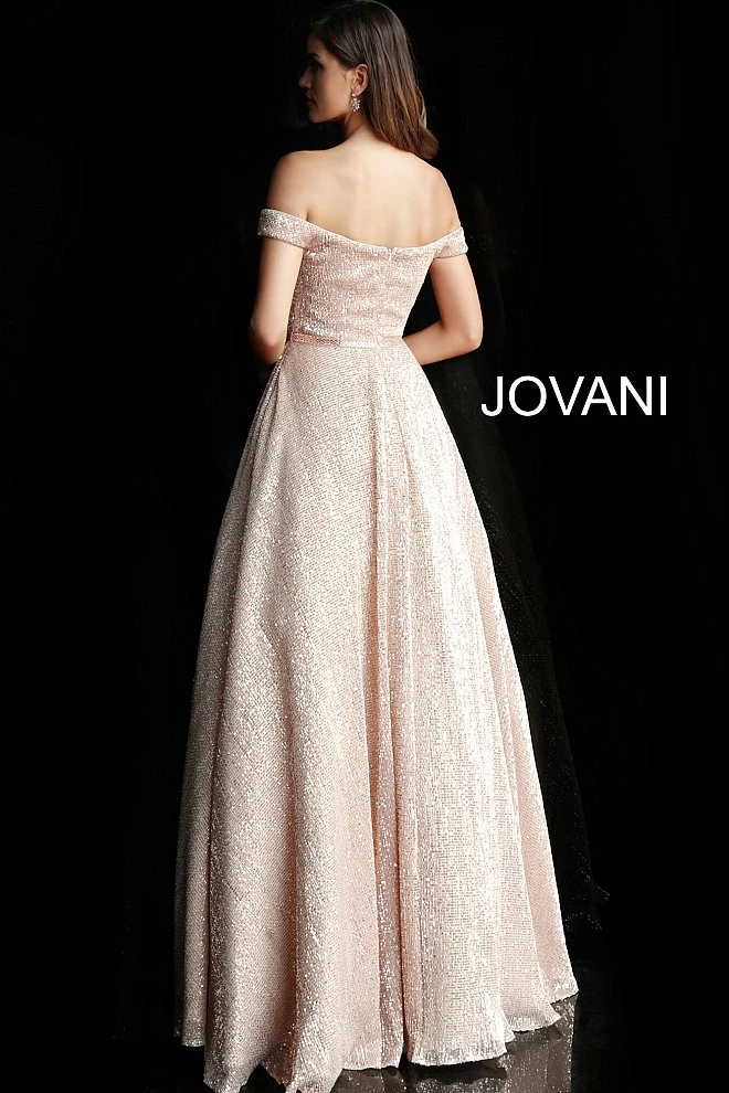 In Stock Ballgown Dresses Jovani JVN66951 Size 14 Off The Shoulder Sequin Prom Dress Ball Gown Formal Evening 4 In Stock Ballgown Dresses Jovani JVN66951 Size 14 Off The Shoulder Sequin Prom Dress Ball Gown Formal Evening