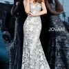 Mermaid Dresses Jovani 67330 Silver/Nude Sizes 00-24