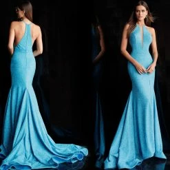 Discontinued Long Sleeve Dresses Jovani 67563 Fitted Mermaid 2020 Glitter Jersey Prom Dress Long Sheer Plunging 12 Discontinued Long Sleeve Dresses Jovani 67563 Fitted Mermaid 2020 Glitter Jersey Prom Dress Long Sheer Plunging