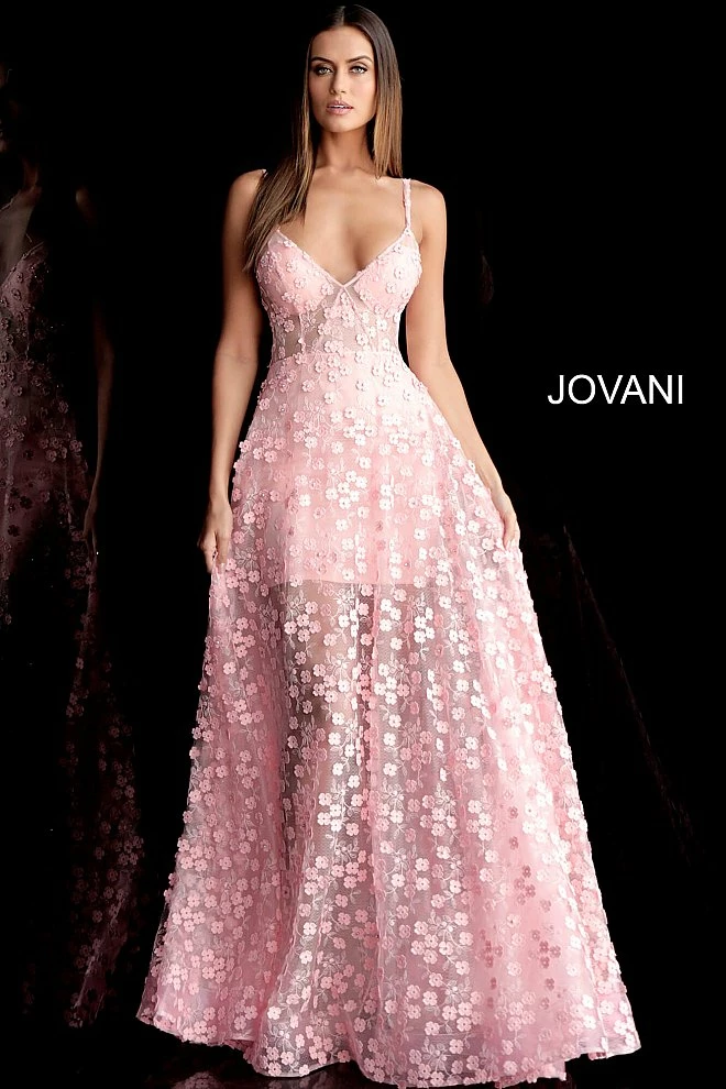 Discontinued Jovani 67625 Floral Applique Short Prom Dress With Long Sheer Overlay Long Sleeve Dresses 3 Discontinued Jovani 67625 Floral Applique Short Prom Dress With Long Sheer Overlay Long Sleeve Dresses