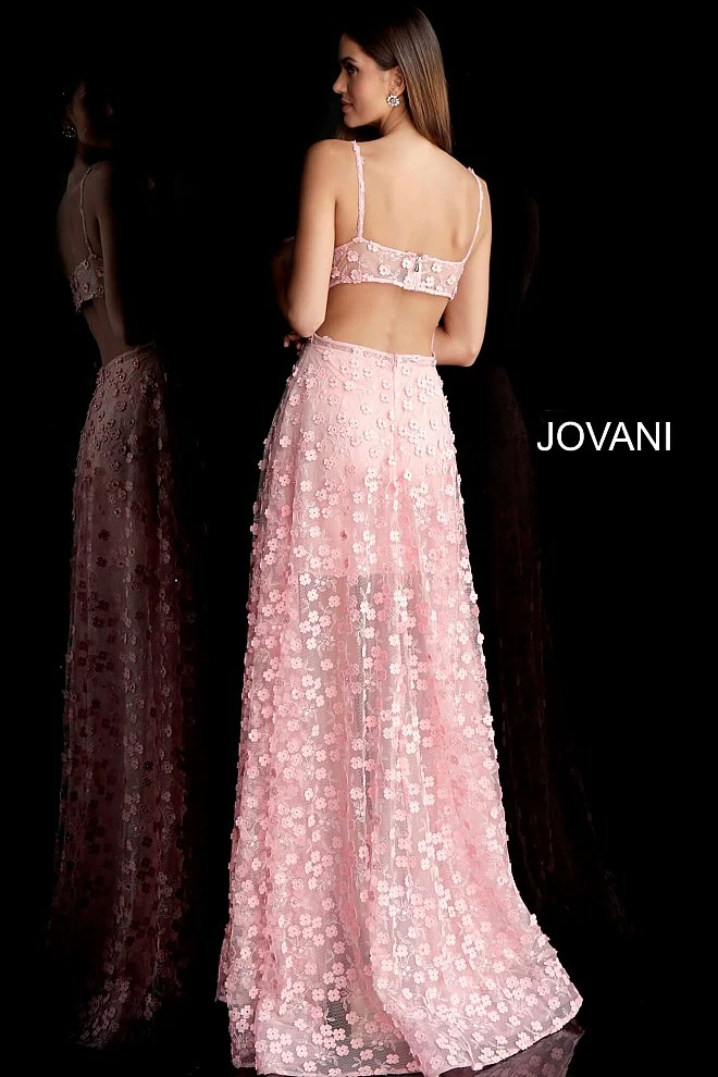 Discontinued Jovani 67625 Floral Applique Short Prom Dress With Long Sheer Overlay Long Sleeve Dresses 4 Discontinued Jovani 67625 Floral Applique Short Prom Dress With Long Sheer Overlay Long Sleeve Dresses