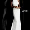 Discontinued Jovani 67661 High Neckline Half Back Prom Dress 2 Discontinued Jovani 67661 High Neckline Half Back Prom Dress