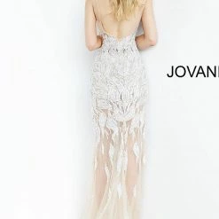 Jovani 67786 Sheer Illusion Embellished Sexy Sheath Evening Gown Prom Dress