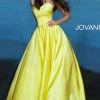 Ballgown Dresses Jovani 67847 Satin Ball Gown Prom Dress Strapless Evening Gown Sweetheart Neckline