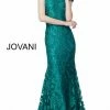 Jovani 68443 Cap Sleeve Long Lace Evening Gown Long Sleeve Dresses