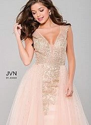 In Stock Jovani JVN 41677 Size 0 Navy/Gold Prom Dress Embellished V Neckline Over Skirt Evening Gown 9 In Stock Jovani JVN 41677 Size 0 Navy/Gold Prom Dress Embellished V Neckline Over Skirt Evening Gown