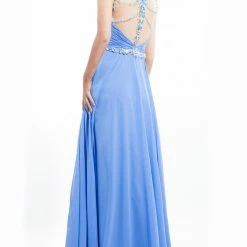 In Stock Rachel Allen 6934 Periwinkle Size 2 Prom Dress Pageant Gown CLEARANCE