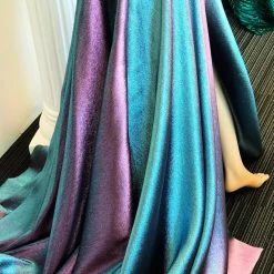 In Stock Jovani JVN 3775 Size 2 Purple Shimmer Prom Dress Slit Sweetheart Neckline Gown