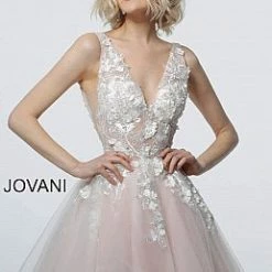 Jovani 63987 Floral Appliqués Homecoming Dress Prom Dress Tulle Floral Cocktail Gown 12 Jovani 63987 Floral Appliqués Homecoming Dress Prom Dress Tulle Floral Cocktail Gown