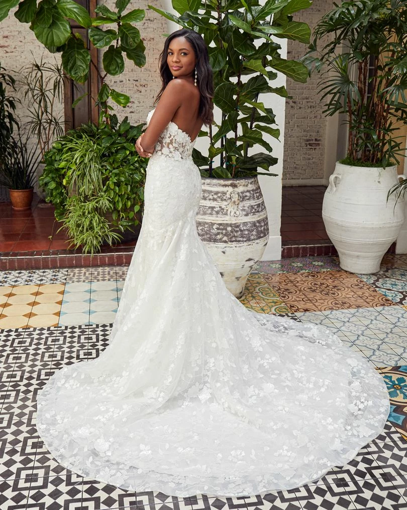 In Stock Mermaid Dresses Casablanca Beloved Maren BL359 Size 12 Sheer Floral Wedding Dress Bridal Gown 4 In Stock Mermaid Dresses Casablanca Beloved Maren BL359 Size 12 Sheer Floral Wedding Dress Bridal Gown