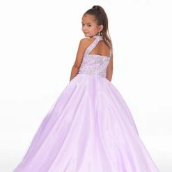 In Stock Ashley Lauren 8050 Lilac Size 8 Kids Pageant Dress Ball Gown With Pearl & Crystal Bodice Ballgown Dresses