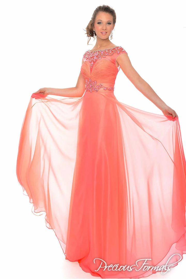 In Stock CLEARANCE Precious Formals Lux Gal 70118 Size 0 Royal Blue Long Prom Dress High Neck 4 In Stock CLEARANCE Precious Formals Lux Gal 70118 Size 0 Royal Blue Long Prom Dress High Neck