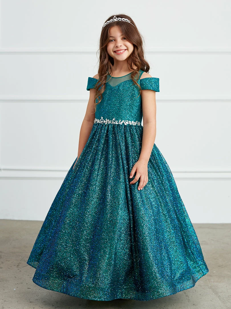 In Stock Ballgown Dresses Tip Top 7029 Size 2 Emerald Off The Shoulder Glitter Girls Pageant Dress Formal Gown 3 In Stock Ballgown Dresses Tip Top 7029 Size 2 Emerald Off The Shoulder Glitter Girls Pageant Dress Formal Gown