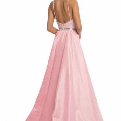 Johnathan Kayne 7242 Embellished Lace V Neck Pageant Gown Prom Dress Over Skirt 39 Johnathan Kayne 7242 Embellished Lace V Neck Pageant Gown Prom Dress Over Skirt