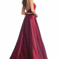 Johnathan Kayne 7242 Lace Pageant Gown Prom Dress Overskirt Crystal Belt