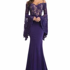 Long Sleeve Dresses Johnathan Kayne 7244 Lace Bell Sleeve Off Shoulder Prom Dress Pageant Gown Embellished 31 Long Sleeve Dresses Johnathan Kayne 7244 Lace Bell Sleeve Off Shoulder Prom Dress Pageant Gown Embellished