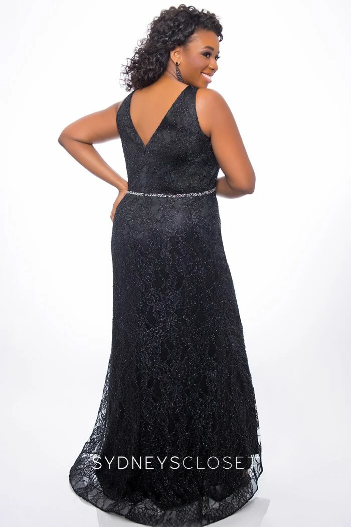 In Stock Sydneys Closet 7279 Size 18 Navy Fitted V Neckline Lace Prom Dress Evening Gown Long Sleeve Dresses 9 In Stock Sydneys Closet 7279 Size 18 Navy Fitted V Neckline Lace Prom Dress Evening Gown Long Sleeve Dresses