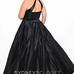 Discontinued Sydneys Closet SC 7293 Scoop Neckline Open Back A Line Prom Dress Satin Long Formal Long Sleeve Dresses 24 Discontinued Sydneys Closet SC 7293 Scoop Neckline Open Back A Line Prom Dress Satin Long Formal Long Sleeve Dresses