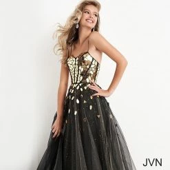 In Stock Jovani JVN05737 Size 0 Cut Glass A Line Prom Dress Evening Gown Sweetheart Neckline Corset Ballgown Dresses