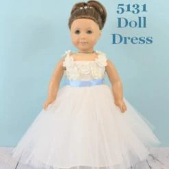 Rosebuds 5131 Doll Dress Matches Rosebuds Flower Girl Dress 5131