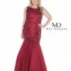 In Stock Mac Duggal Fabulouss 77375 Burgundy Size 20 Prom Dress Pageant Gown