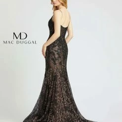 Mac Duggal 79252M Metallic Lace Sheer Corset Mermaid Prom Dress Pageant Gown Metallic Dresses 13 Mac Duggal 79252M Metallic Lace Sheer Corset Mermaid Prom Dress Pageant Gown Metallic Dresses