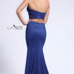 In Stock Mermaid Dresses Allie Blu 5005 Royal Size 4 Two Piece Long Prom Dress