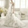 In Stock San Patrick Capricho Size 12 Long Fit & Flare One Shoulder Wedding Dress Bridal