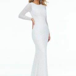 Ashleylauren Sequin Dresses Ashley Lauren 1985 Hot Pink Evening Dress Sheer Long Sleeves Beaded Prom Dress Pageant Gown 23 Ashleylauren Sequin Dresses Ashley Lauren 1985 Hot Pink Evening Dress Sheer Long Sleeves Beaded Prom Dress Pageant Gown