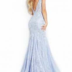 In Stock Mermaid Dresses Jovani JVN06475 Size 6, 12 Long Fitted Lace Mermaid Prom Dress Sheer Corset Backless Gown 19 In Stock Mermaid Dresses Jovani JVN06475 Size 6, 12 Long Fitted Lace Mermaid Prom Dress Sheer Corset Backless Gown