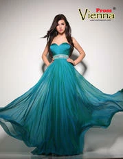 In Stock CLEARANCE Vienna Prom 8006 Size 16 Peacock Prom Dress Pageant Gown Iridescent Long Plus
