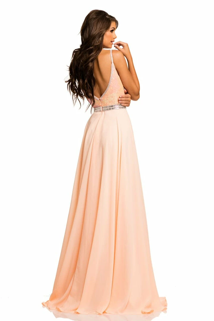 In Stock Johnathan Kayne 8050 Sequin Top Prom Gown Pageant Chiffon Dress In White Size 4 6 In Stock Johnathan Kayne 8050 Sequin Top Prom Gown Pageant Chiffon Dress In White Size 4