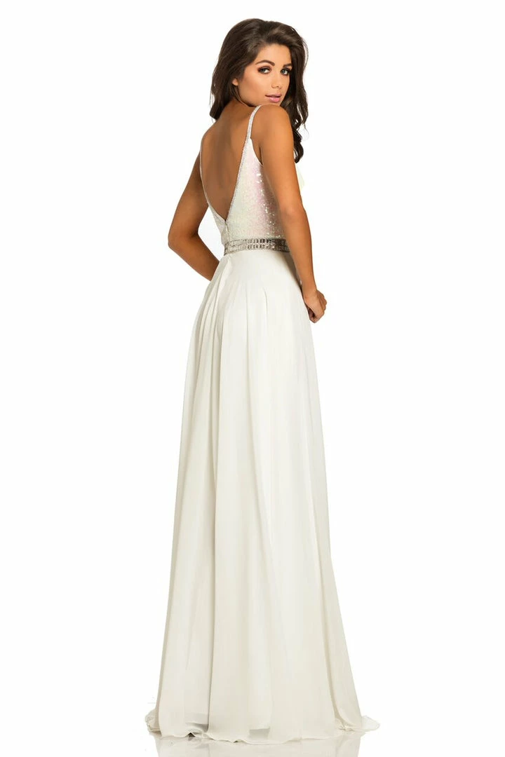 In Stock Johnathan Kayne 8050 Sequin Top Prom Gown Pageant Chiffon Dress In White Size 4 4 In Stock Johnathan Kayne 8050 Sequin Top Prom Gown Pageant Chiffon Dress In White Size 4