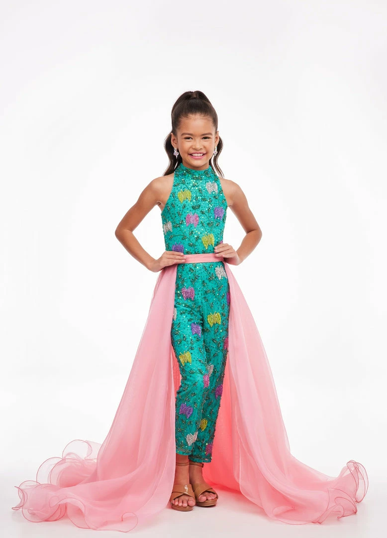 Ashley Lauren Kids Ashley Lauren 8067 Size 6 SKY Kids Organza Overskirt With Wire Hem Fun Fashion Pageant Girls 9 Ashley Lauren Kids Ashley Lauren 8067 Size 6 SKY Kids Organza Overskirt With Wire Hem Fun Fashion Pageant Girls