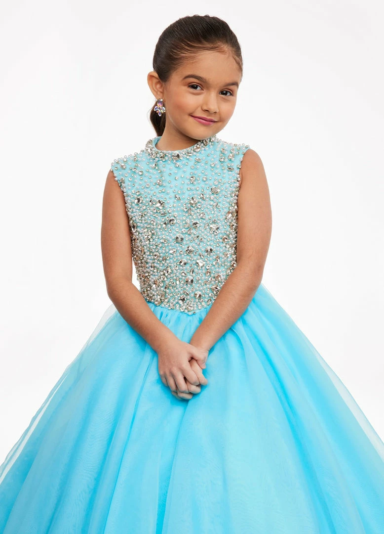 Ballgown Dresses Ashley Lauren Kids 8072 Long High Neck Beaded Bodice A Line Pageant Dress 10 Ballgown Dresses Ashley Lauren Kids 8072 Long High Neck Beaded Bodice A Line Pageant Dress