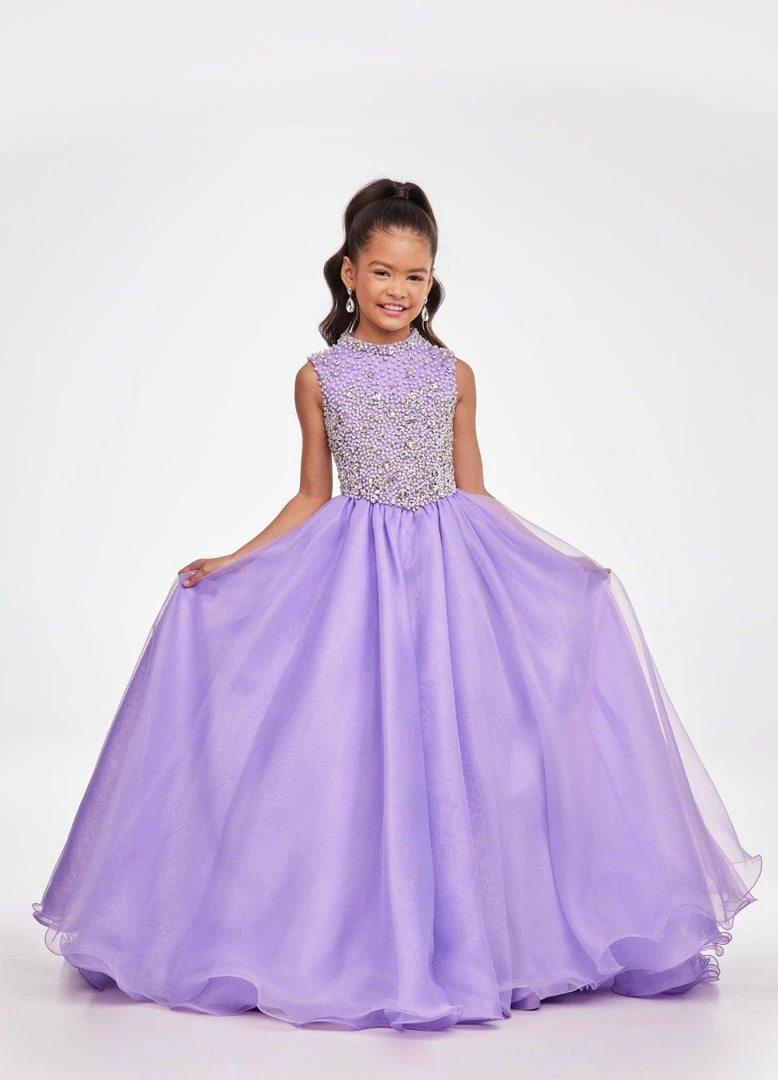 Ballgown Dresses Ashley Lauren Kids 8072 Long High Neck Beaded Bodice A Line Pageant Dress 3 Ballgown Dresses Ashley Lauren Kids 8072 Long High Neck Beaded Bodice A Line Pageant Dress