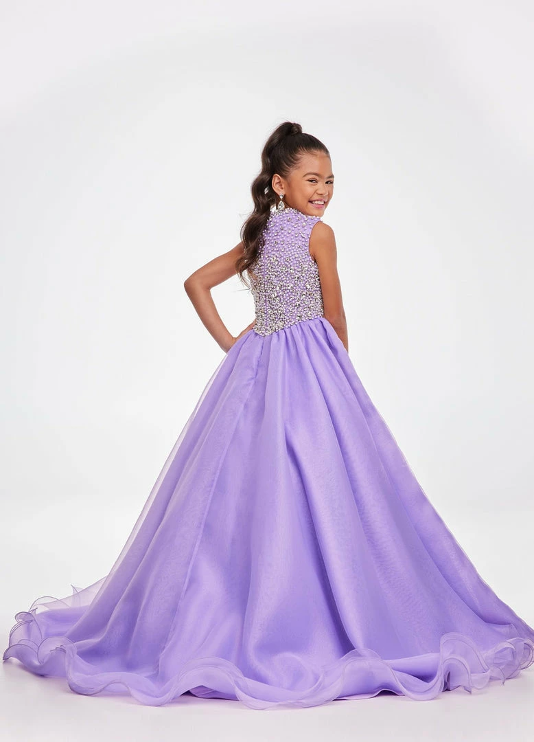Ballgown Dresses Ashley Lauren Kids 8072 Long High Neck Beaded Bodice A Line Pageant Dress 8 Ballgown Dresses Ashley Lauren Kids 8072 Long High Neck Beaded Bodice A Line Pageant Dress