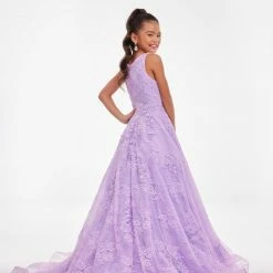 Ashley Lauren Kids 8073 Girls Long Lace A Line Ball Gown Pageant Dress High Neck Ballgown Dresses 10 Ashley Lauren Kids 8073 Girls Long Lace A Line Ball Gown Pageant Dress High Neck Ballgown Dresses