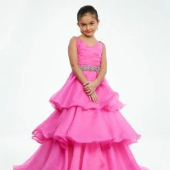 Ashley Lauren Kids 8080 Long Girls Tiered A Line Ball Gown Skirt Pageant Dress 20 Ashley Lauren Kids 8080 Long Girls Tiered A Line Ball Gown Skirt Pageant Dress