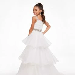 Ashley Lauren Kids 8080 Long Girls Tiered A Line Ball Gown Skirt Pageant Dress 17 Ashley Lauren Kids 8080 Long Girls Tiered A Line Ball Gown Skirt Pageant Dress