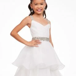 Ashley Lauren Kids 8080 Long Girls Tiered A Line Ball Gown Skirt Pageant Dress 19 Ashley Lauren Kids 8080 Long Girls Tiered A Line Ball Gown Skirt Pageant Dress