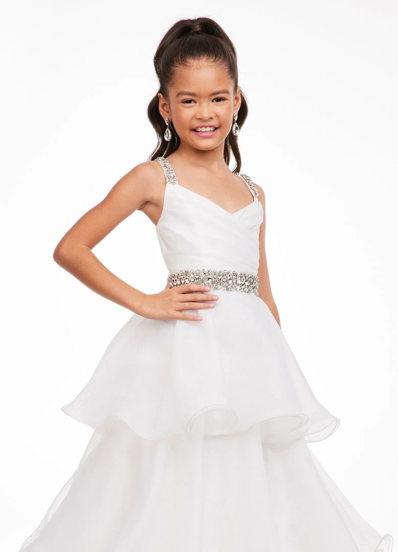 Ashley Lauren Kids 8080 Long Girls Tiered A Line Ball Gown Skirt Pageant Dress 10 Ashley Lauren Kids 8080 Long Girls Tiered A Line Ball Gown Skirt Pageant Dress