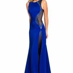 In Stock Johnathan Kayne 8089 Sleeveless Pageant Gown Prom Dress Size 2 Royal