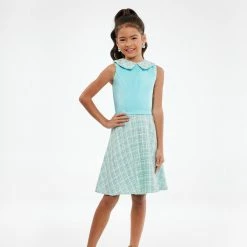 Ashley Lauren Kids 8096 Girls Collared Tweed Cocktail Dress Pageant Wear Short Prom Dresses 7 Ashley Lauren Kids 8096 Girls Collared Tweed Cocktail Dress Pageant Wear Short Prom Dresses