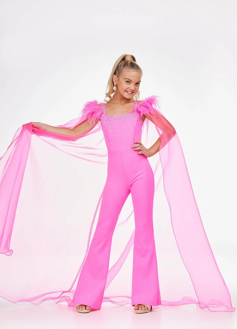 In Stock Jumpsuits & Rompers Ashley Lauren Kids 8100 Size 12 Hot Pink Pageant Jumpsuit Feathers Cape Girls Fun Fashion 5 In Stock Jumpsuits & Rompers Ashley Lauren Kids 8100 Size 12 Hot Pink Pageant Jumpsuit Feathers Cape Girls Fun Fashion