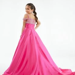 Ballgown Dresses Ashley Lauren Kids 8102 Long A Line Pageant Ball Gown Off The Shoulder Embellished 14 Ballgown Dresses Ashley Lauren Kids 8102 Long A Line Pageant Ball Gown Off The Shoulder Embellished