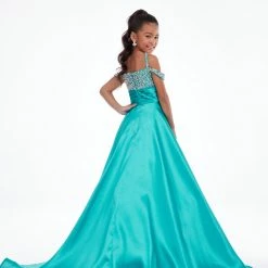 Ballgown Dresses Ashley Lauren Kids 8102 Long A Line Pageant Ball Gown Off The Shoulder Embellished 16 Ballgown Dresses Ashley Lauren Kids 8102 Long A Line Pageant Ball Gown Off The Shoulder Embellished