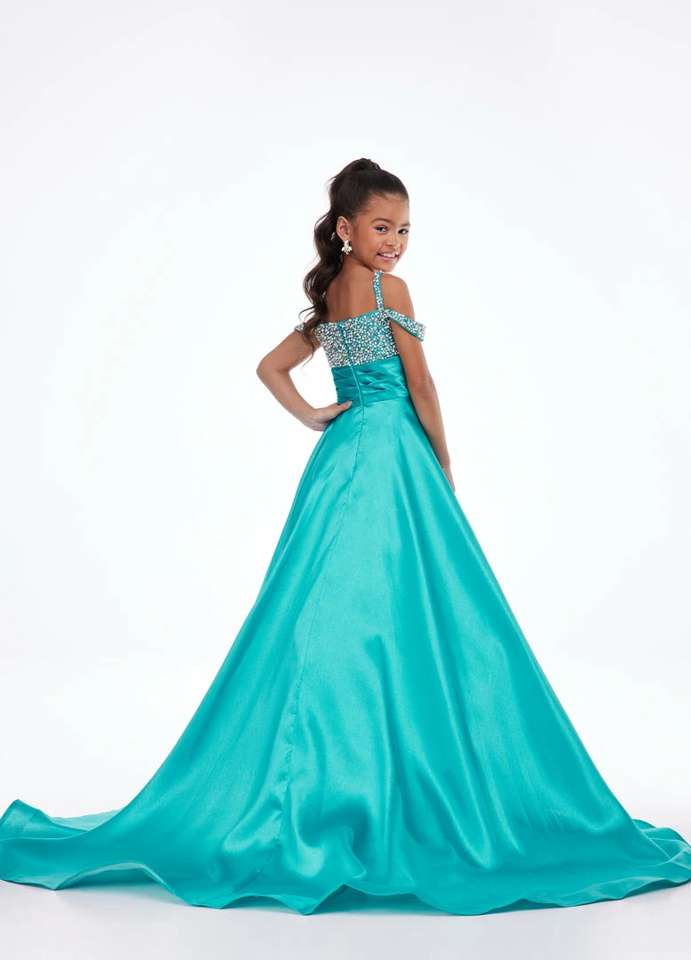 Ballgown Dresses Ashley Lauren Kids 8102 Long A Line Pageant Ball Gown Off The Shoulder Embellished 8 Ballgown Dresses Ashley Lauren Kids 8102 Long A Line Pageant Ball Gown Off The Shoulder Embellished