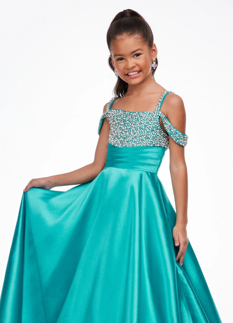 Ballgown Dresses Ashley Lauren Kids 8102 Long A Line Pageant Ball Gown Off The Shoulder Embellished 9 Ballgown Dresses Ashley Lauren Kids 8102 Long A Line Pageant Ball Gown Off The Shoulder Embellished
